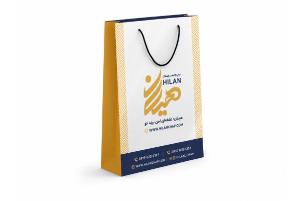 ساک خرید گلاسه 200 گرم با سلفون براق