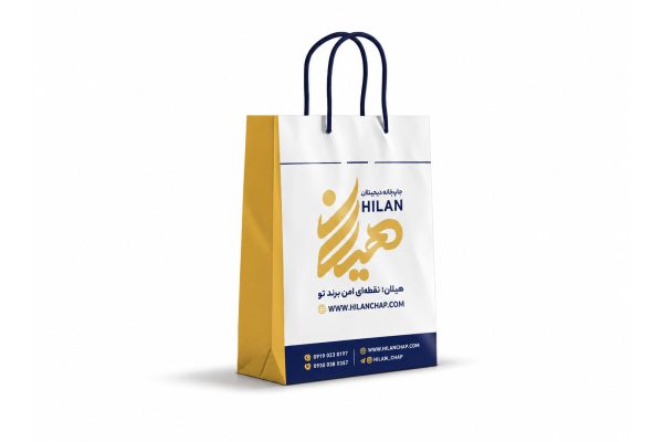 ساک خرید گلاسه 170 گرم با سلفون براق