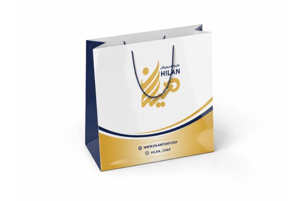 ساک خرید گلاسه 170 گرم با سلفون مات