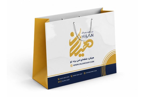 ساک خرید گلاسه 200 گرم با سلفون مات